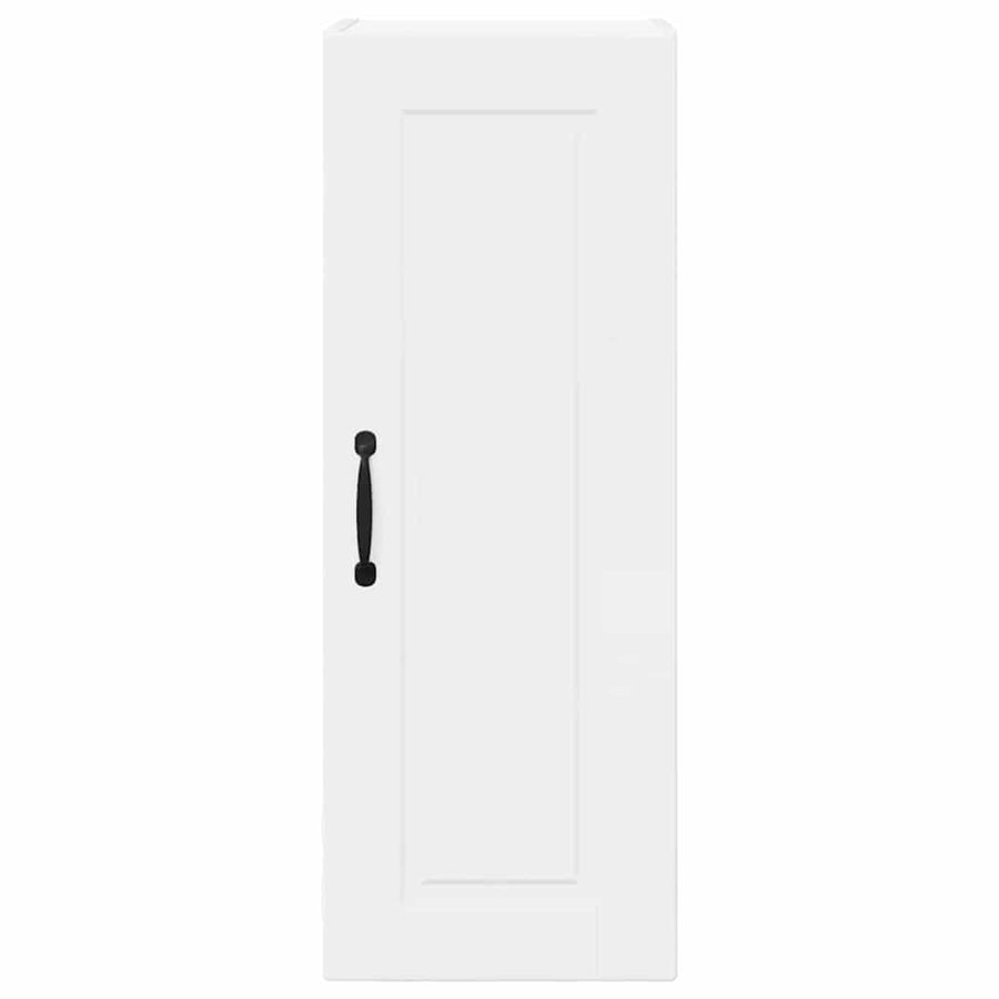 Keukenkast aan de muur met plank Hoogglans wit 30 x 31 x 80 cm