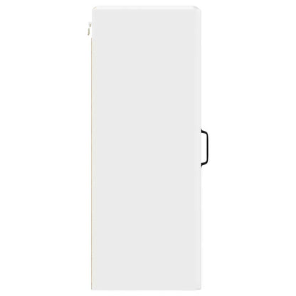Keukenkast aan de muur met plank Hoogglans wit 30 x 31 x 80 cm