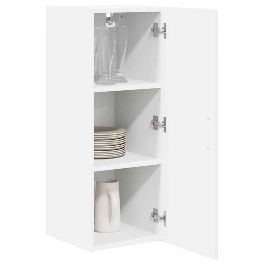 Keukenkast aan de muur 2 pcs Hoogglans wit 30 x 31 x 80 cm