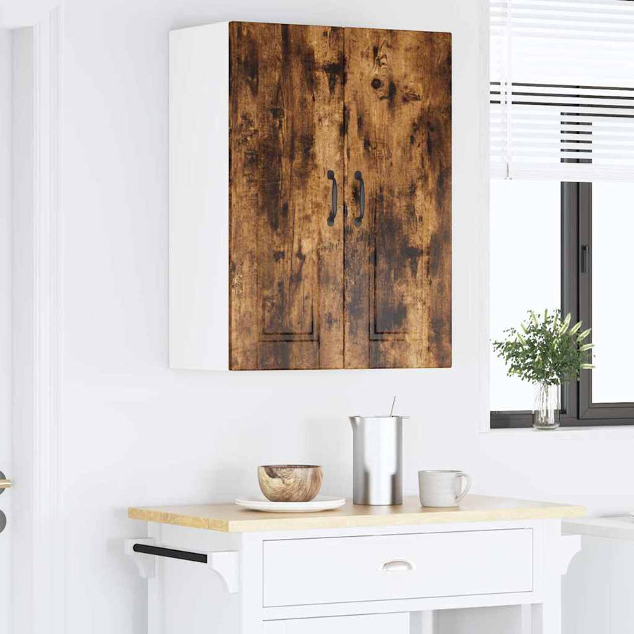 Keukenkast aan de muur 2 pcs Gerookt eiken 30 x 31 x 80 cm