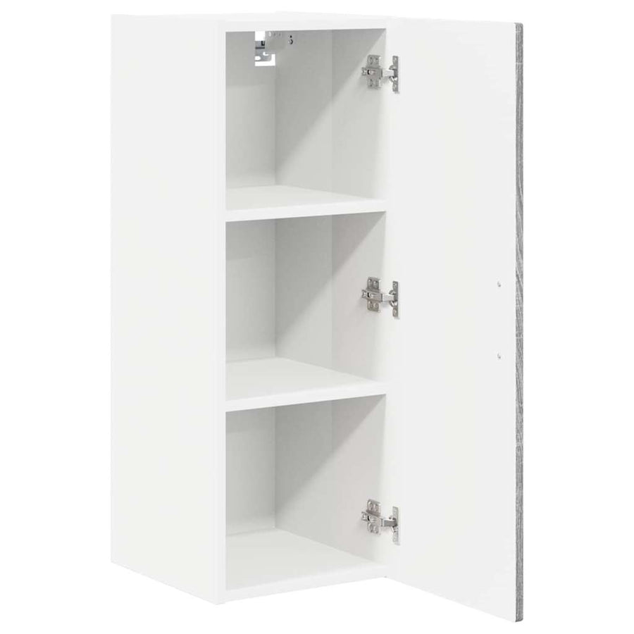 Keukenkast aan de muur met plank Grijs Sonoma 30 x 31 x 80 cm