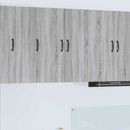 Keukenkast aan de muur 2 pcs Grijs Sonoma 30 x 31 x 80 cm