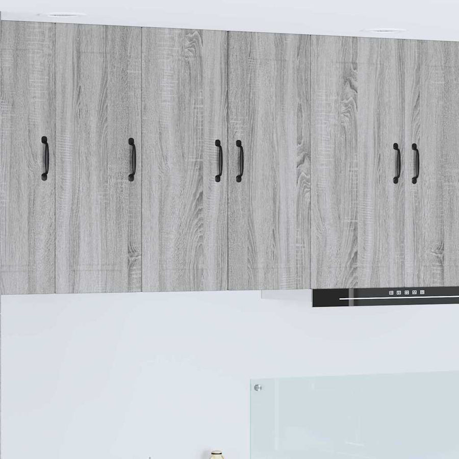 Keukenkast aan de muur 2 pcs Grijs Sonoma 30 x 31 x 80 cm