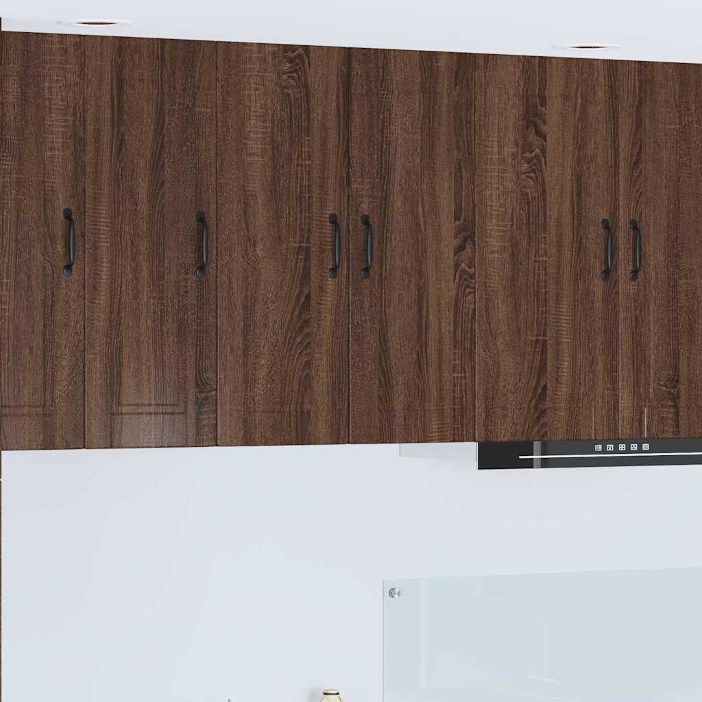 Keukenkast aan de muur Bruin Eiken 30 x 31 x 80 cm Bewerkt hout
