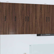 Keukenkast 30x31x80 cm bruin eiken bewerkt hout