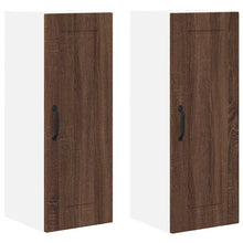 Keukenkast aan de muur 2 pcs Bruin Eiken 30 x 31 x 80 cm