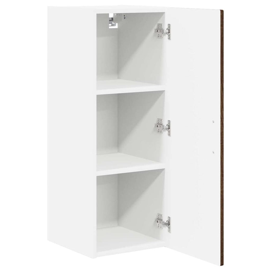 Keukenkast aan de muur 2 pcs Bruin Eiken 30 x 31 x 80 cm