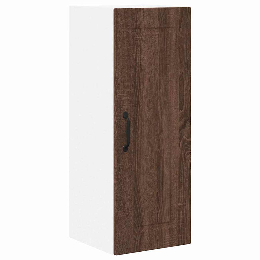 Keukenkast aan de muur 2 pcs Bruin Eiken 30 x 31 x 80 cm