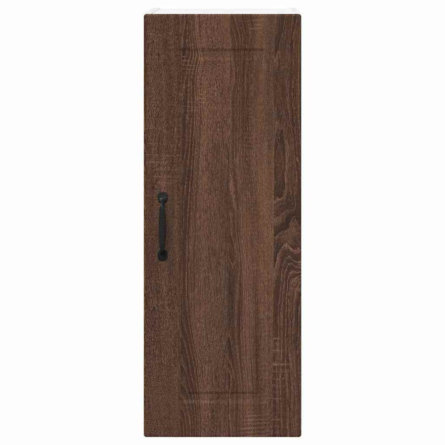 Keukenkast aan de muur 2 pcs Bruin Eiken 30 x 31 x 80 cm