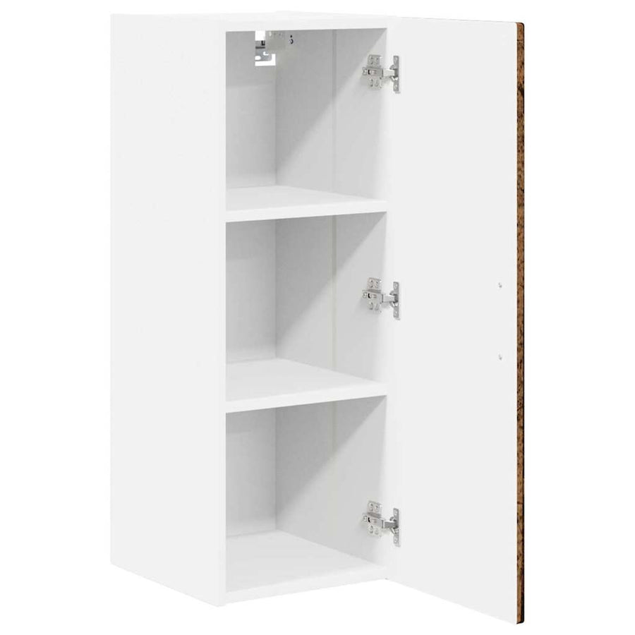 Keukenkast aan de muur met plank 2 pcs Oud Hout 30 x 31 x 80 cm