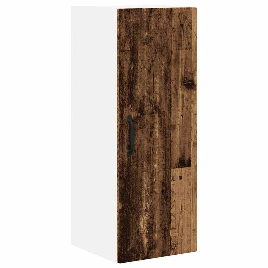 Keukenkast aan de muur met plank 2 pcs Oud Hout 30 x 31 x 80 cm