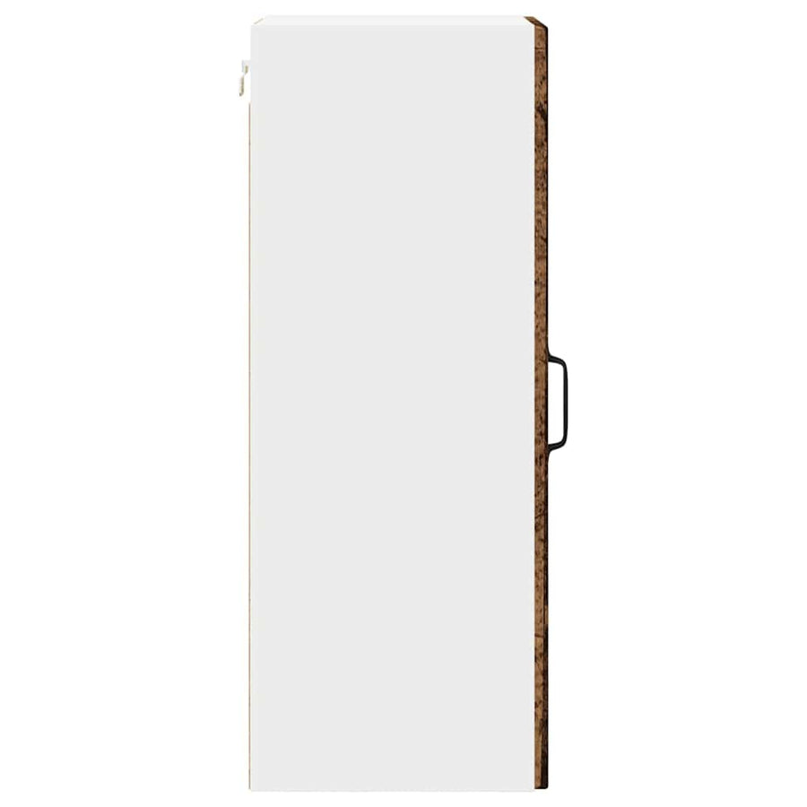 Keukenkast aan de muur met plank 2 pcs Oud Hout 30 x 31 x 80 cm