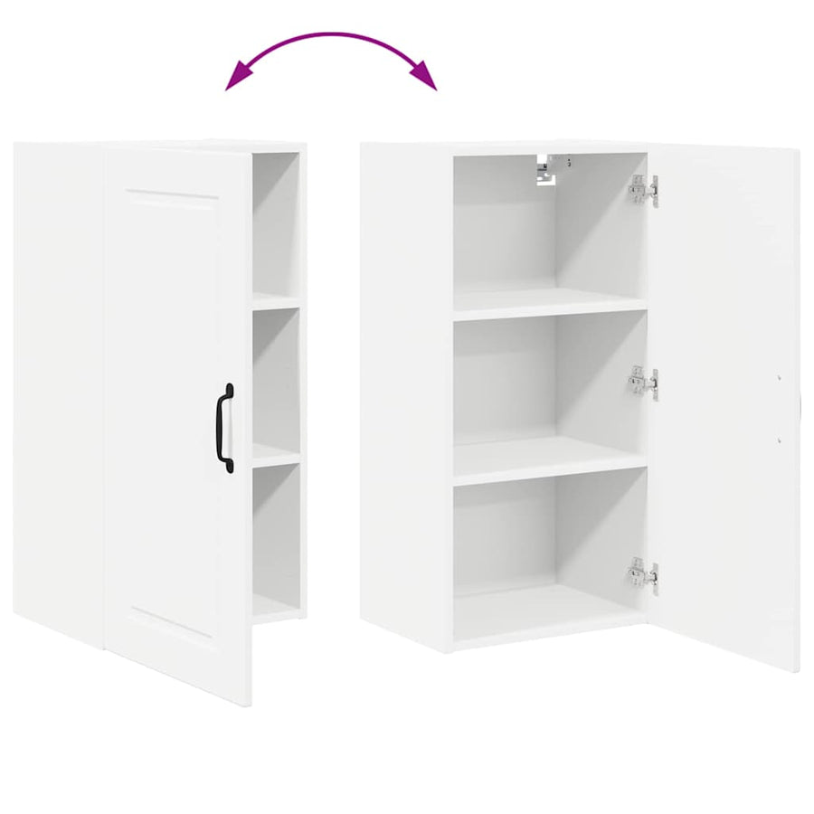 Keukenkast aan de muur Wit 40 x 31 x 80 cm Bewerkt hout