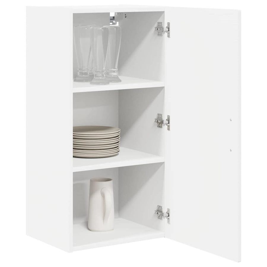 Keukenkast aan de muur Wit 40 x 31 x 80 cm Bewerkt hout
