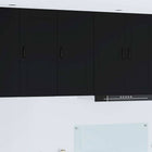 Keukenkast 40x31x80 cm bewerkt hout zwart