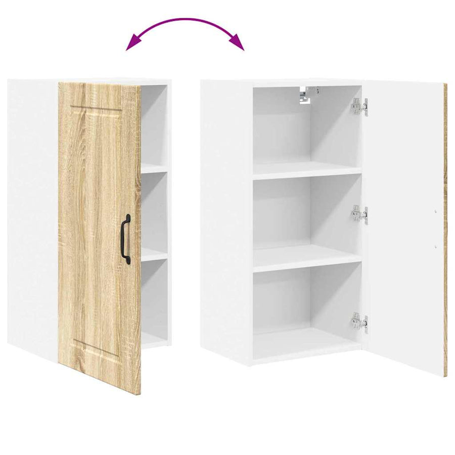 Keukenkast aan de muur met plank Sonoma Eiken 40 x 31 x 80 cm