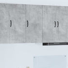 Keukenkast 40x31x80 cm bewerkt hout beton grijs