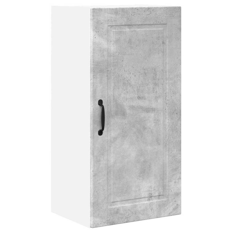 Keukenkast aan de muur Beton Grijs 40 x 31 x 80 cm Bewerkt hout