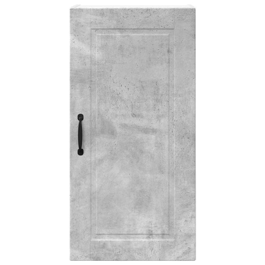 Keukenkast aan de muur Beton Grijs 40 x 31 x 80 cm Bewerkt hout