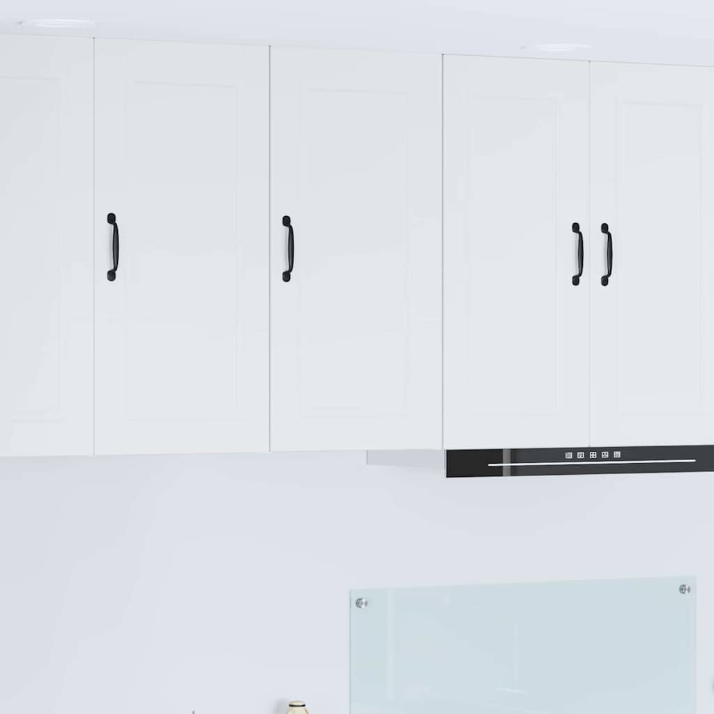Keukenkast aan de muur met plank Hoogglans wit 40 x 31 x 80 cm
