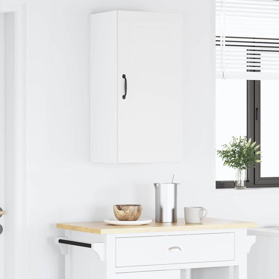 Keukenkast aan de muur met plank Hoogglans wit 40 x 31 x 80 cm
