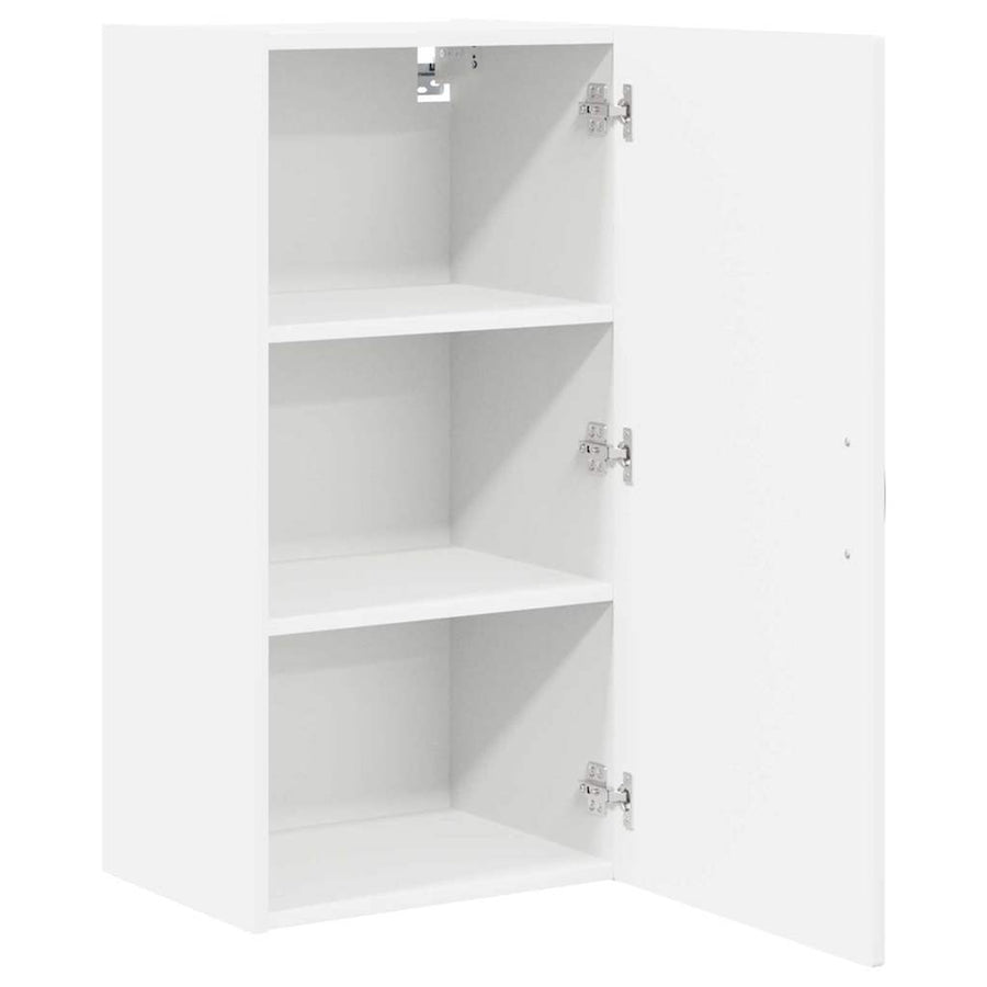 Keukenkast aan de muur met plank Hoogglans wit 40 x 31 x 80 cm