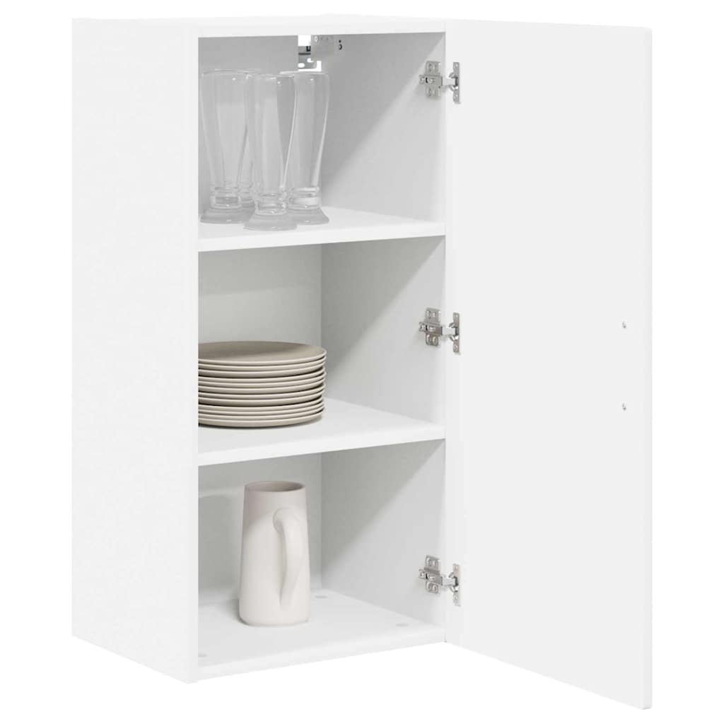 Keukenkast aan de muur met plank Hoogglans wit 40 x 31 x 80 cm