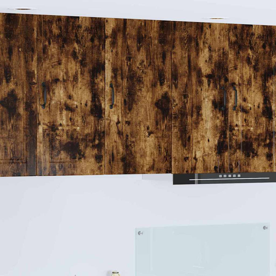 Keukenkast aan de muur met plank Gerookt eiken 40 x 31 x 80 cm