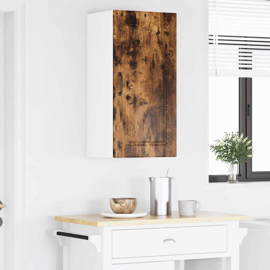 Keukenkast aan de muur met plank Gerookt eiken 40 x 31 x 80 cm