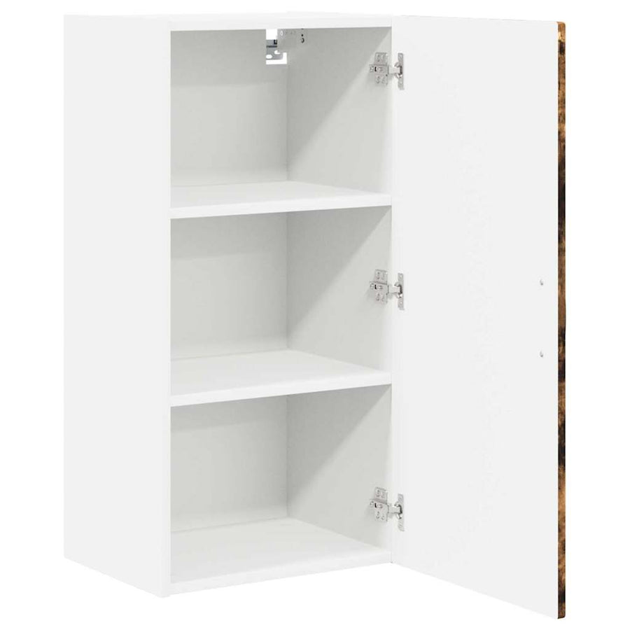 Keukenkast aan de muur met plank Gerookt eiken 40 x 31 x 80 cm