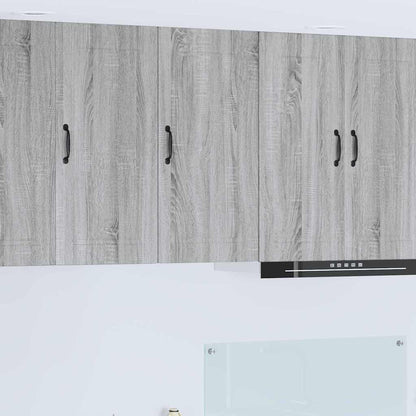 Keukenkast aan de muur met plank Grijs Sonoma 40 x 31 x 80 cm