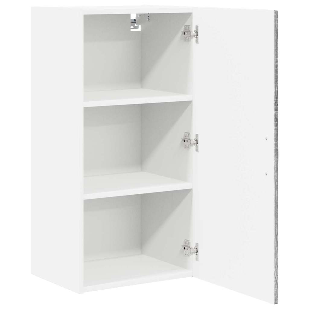Keukenkast aan de muur met plank Grijs Sonoma 40 x 31 x 80 cm