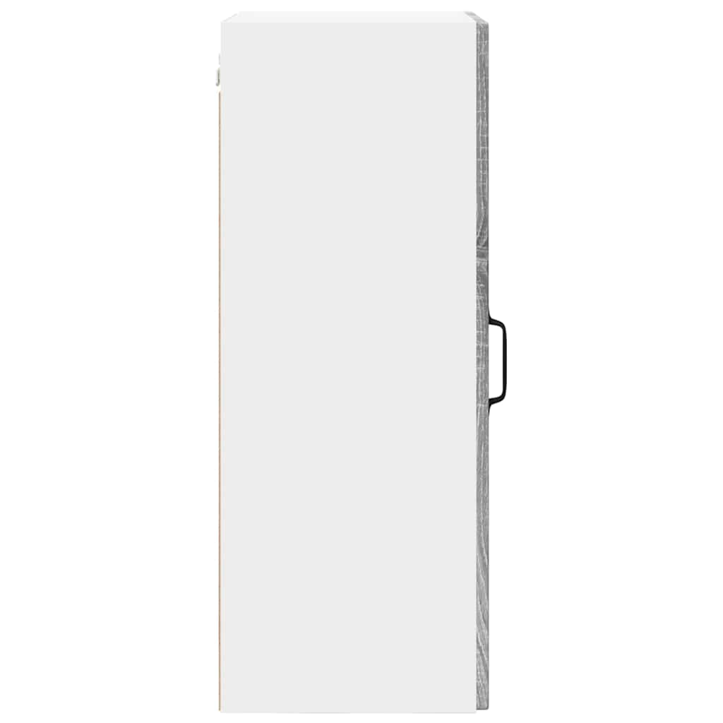 Keukenkast aan de muur met plank Grijs Sonoma 40 x 31 x 80 cm