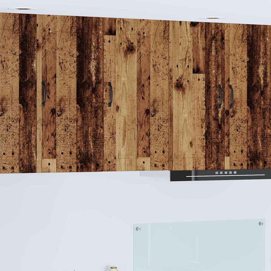 Keukenkast aan de muur Oud Hout 40 x 31 x 80 cm Bewerkt hout