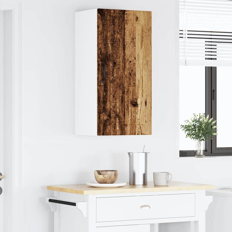 Keukenkast aan de muur Oud Hout 40 x 31 x 80 cm Bewerkt hout