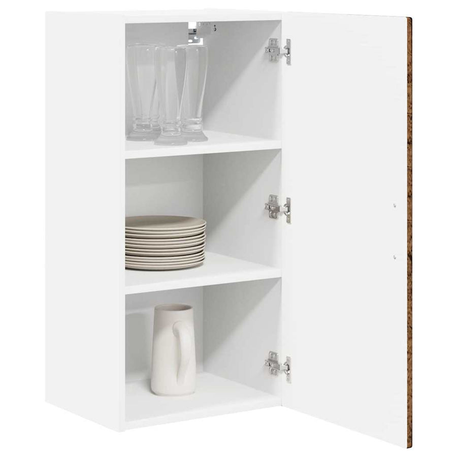 Keukenkast aan de muur Oud Hout 40 x 31 x 80 cm Bewerkt hout