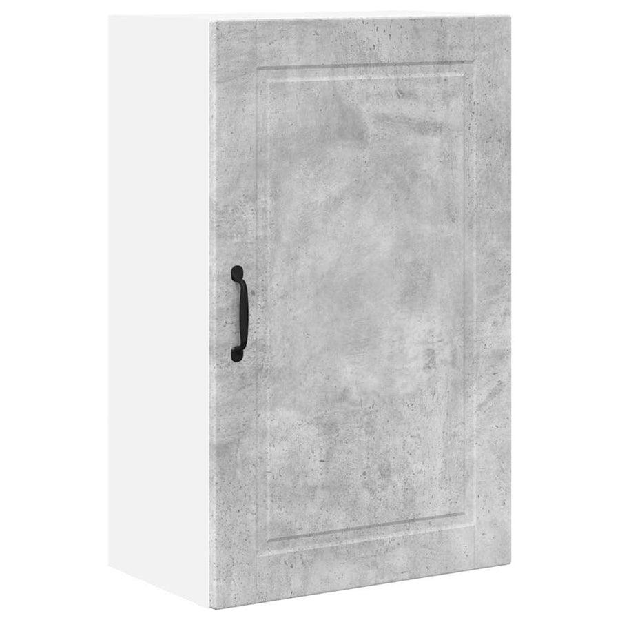 Keukenkast aan de muur Beton Grijs 50 x 31 x 80 cm Bewerkt hout