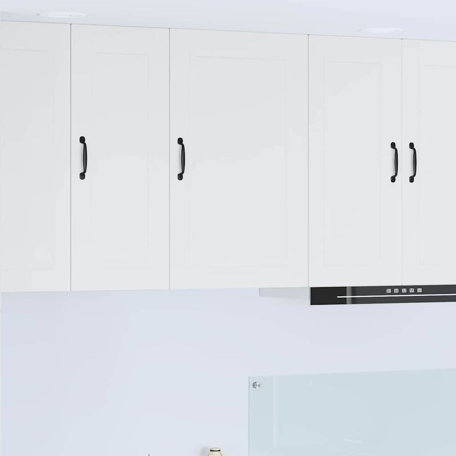 Keukenkast aan de muur met plank Hoogglans wit 50 x 31 x 80 cm