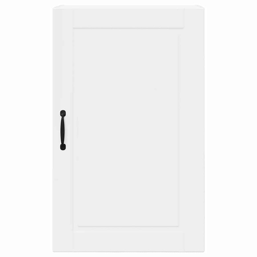 Keukenkast aan de muur met plank Hoogglans wit 50 x 31 x 80 cm
