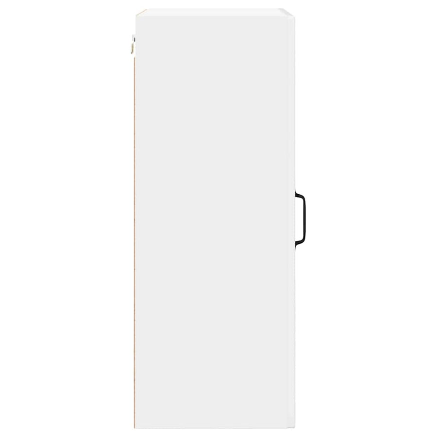 Keukenkast aan de muur met plank Hoogglans wit 50 x 31 x 80 cm