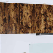 Keukenwandkast 50x31x80 cm gerookt eiken bewerkt hout
