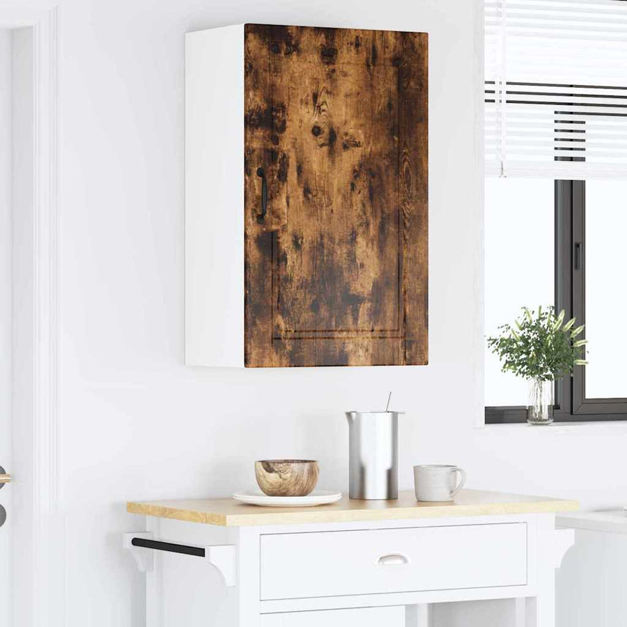 Keukenkast aan de muur met plank Gerookt eiken 50 x 31 x 80 cm