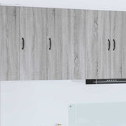 Keukenkast 50x31x80 cm bewerkt hout grijs sonoma