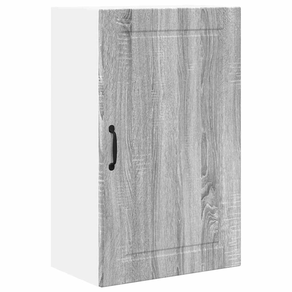Keukenkast aan de muur met plank Grijs Sonoma 50 x 31 x 80 cm