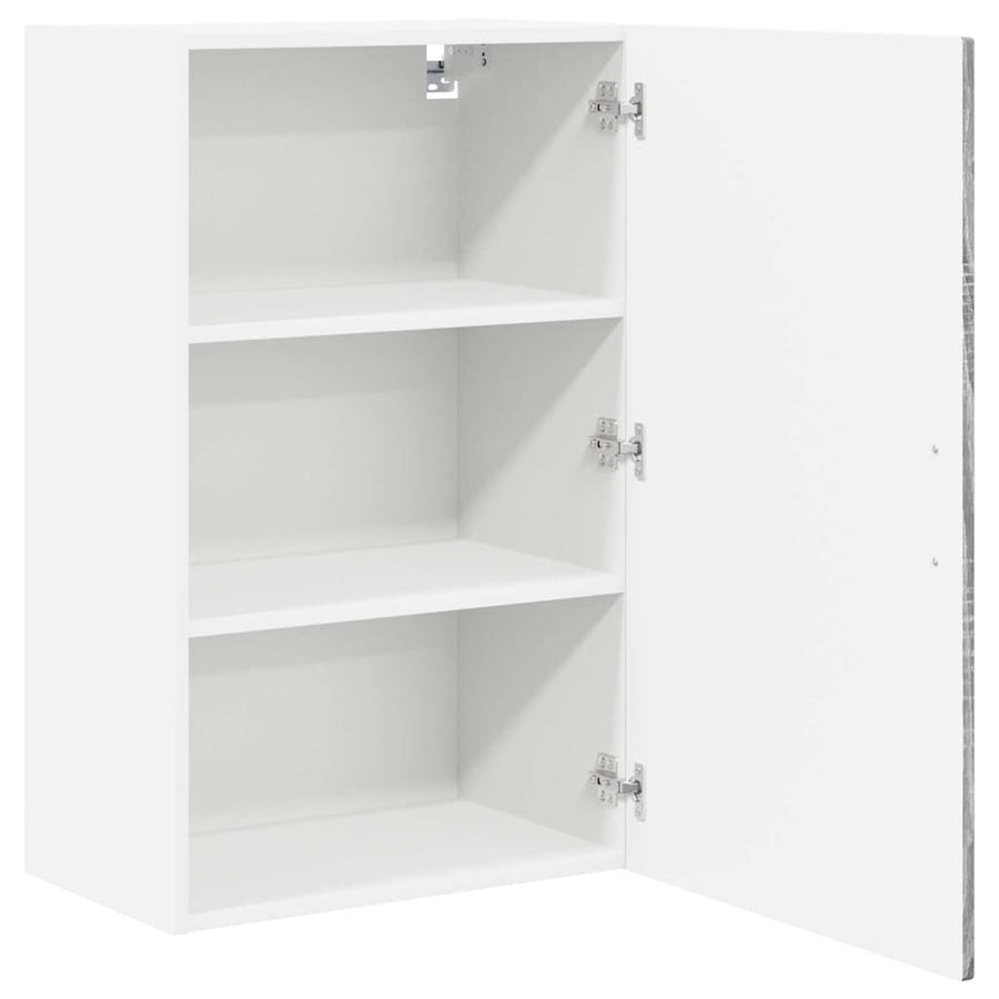 Keukenkast aan de muur met plank Grijs Sonoma 50 x 31 x 80 cm