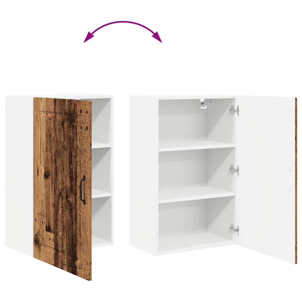 Keukenkast aan de muur Oud Hout 50 x 31 x 80 cm Bewerkt hout