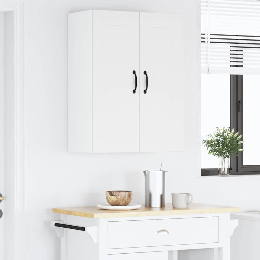 Keukenkast aan de muur Wit 60 x 31 x 80 cm Bewerkt hout