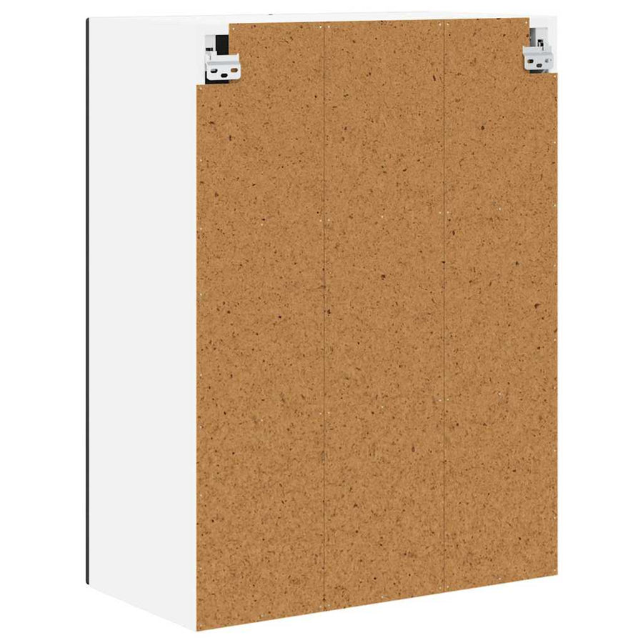 Keukenkast aan de muur Zwart 60 x 31 x 80 cm Bewerkt hout