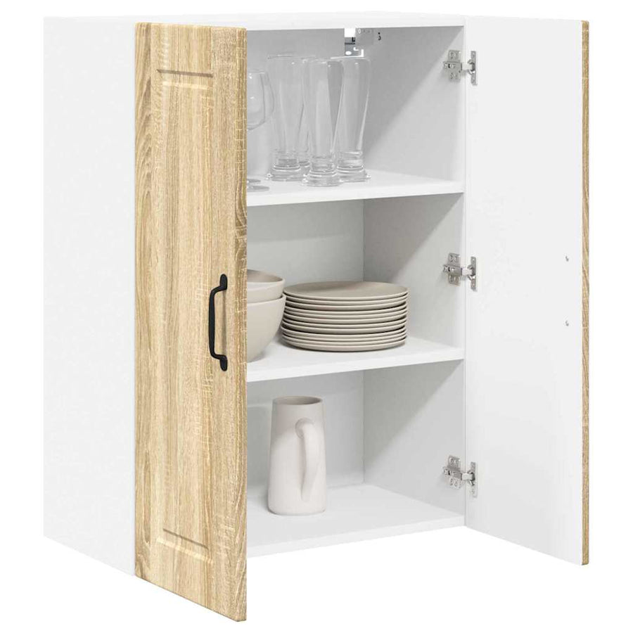 Keukenkast aan de muur met plank Sonoma Eiken 60 x 31 x 80 cm