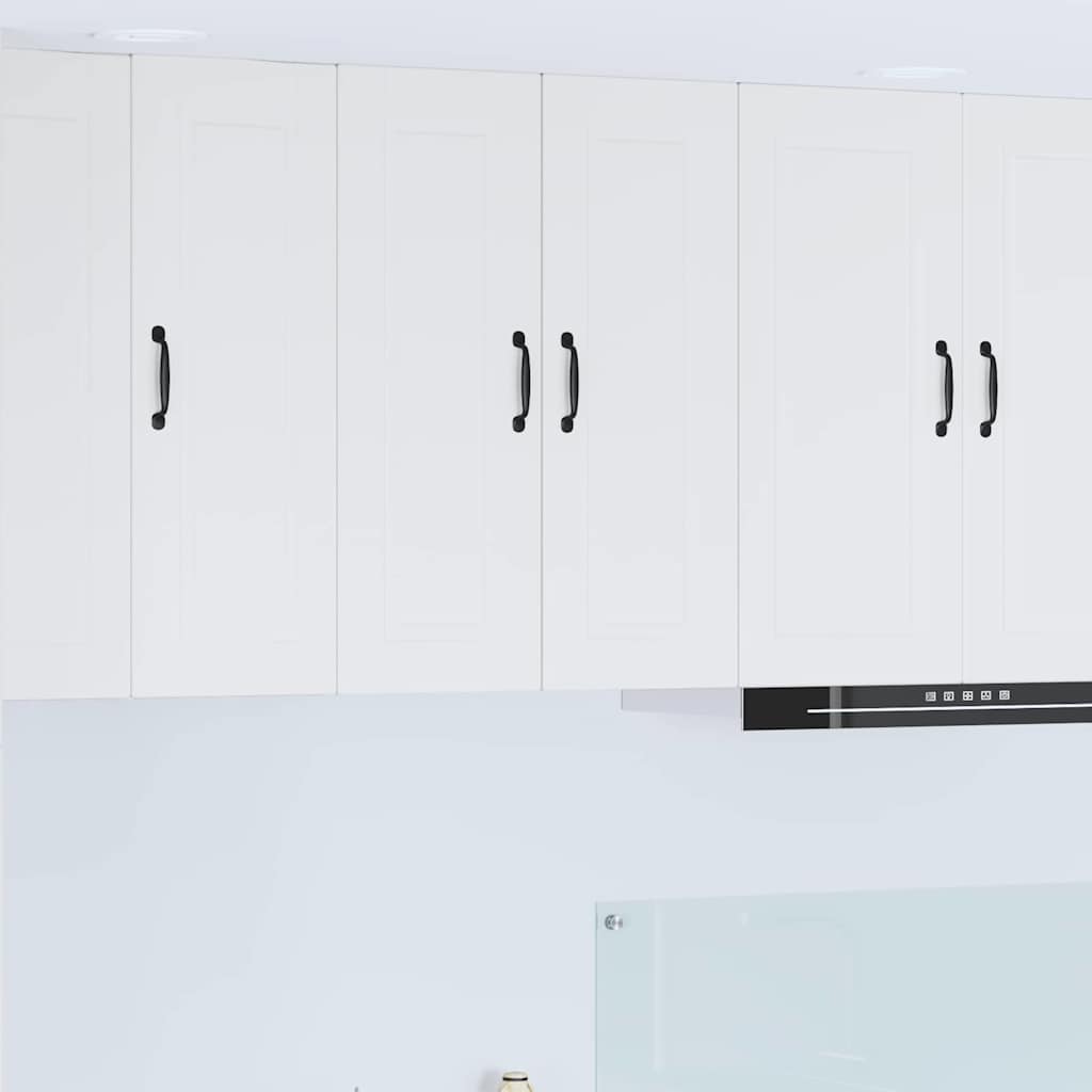 Keukenkast aan de muur met plank Hoogglans wit 60 x 31 x 80 cm